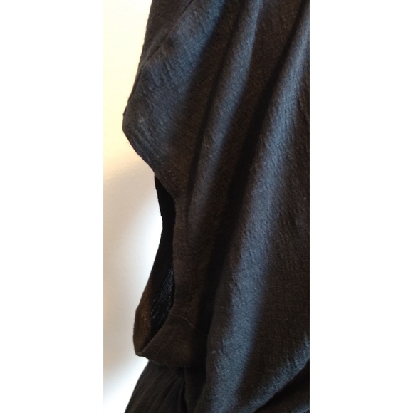 Max Studio Black Tie Waist Tee - Picture 7 of 8